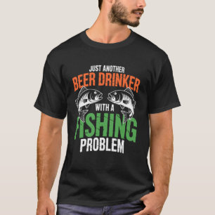 Camiseta Cerveza Divertida de Pesca - Solo Otro Bebedor Con