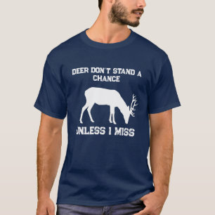 Camiseta Cerveza Divertida Los Ciervos No Tienen Oportunida