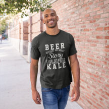Cerveza divertida versus Kale Wisdom Cita Texto Wo
