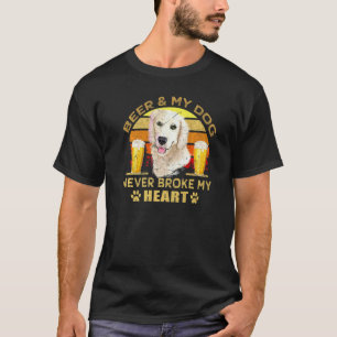 Camiseta Cerveza Dogs 365 y perro Golden Retriever Nunca Ro