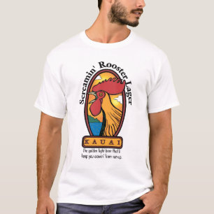 Camiseta Cerveza dorada del gallo de Screamin