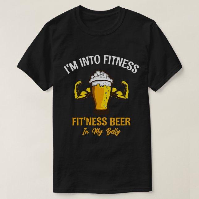 Camiseta Cerveza en aptitud en una cerveza graciosa de mi B (Diseño del anverso)