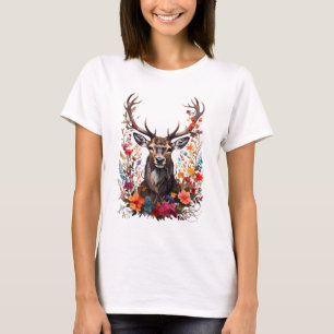 Camiseta Cerveza en flor colorida