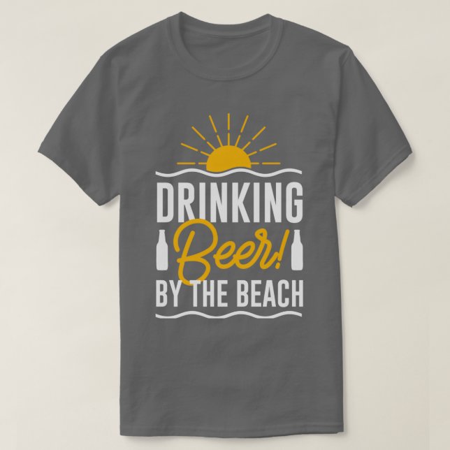 Camiseta Cerveza En La Playa 1 (Diseño del anverso)