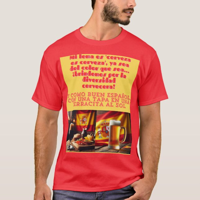 Camiseta Cerveza es cerveza (Anverso)