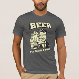 Camiseta Cerveza: Es una vacaciones en lata
