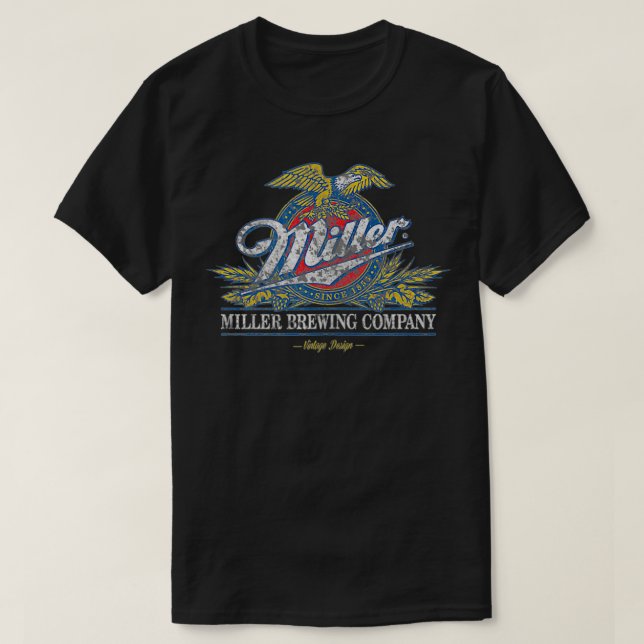 Camiseta Cerveza Escudo Standard Miller Eagle (Diseño del anverso)