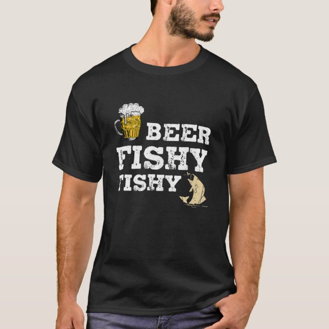 Camiseta Cerveza Fishy Fishy Divertidos dichos regalos para (Anverso)