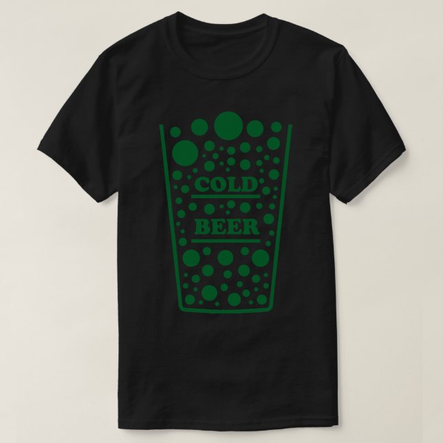 Camiseta Cerveza fría (Diseño del anverso)