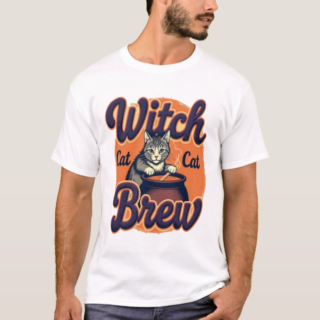 Camiseta Cerveza Gato de Bruja (Anverso)