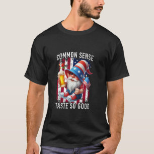 Camiseta Cerveza Gnome del 4 de Julio de Common Sense Taste