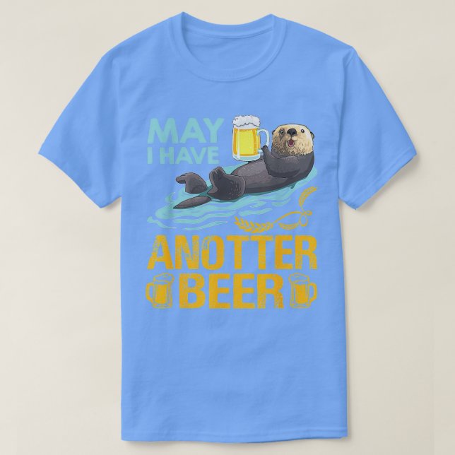 Camiseta Cerveza Graciosa Para Los Amantes De Los Otter, ¿P (Diseño del anverso)