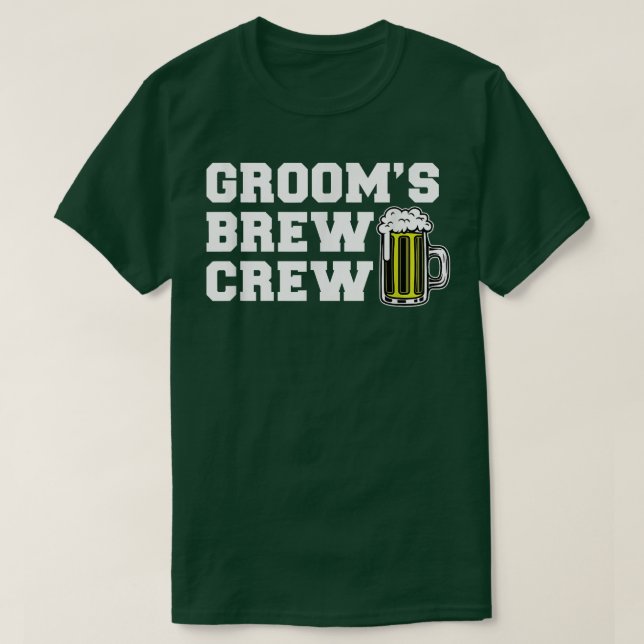 Camiseta Cerveza Groom Crew (Diseño del anverso)