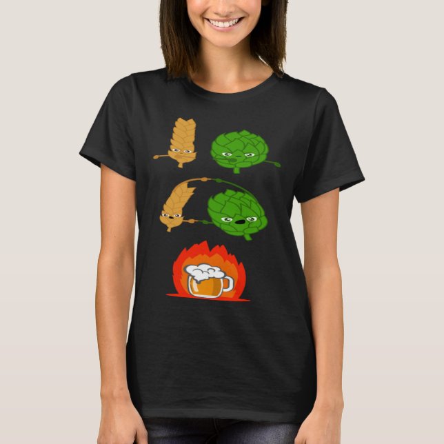 Camiseta Cerveza Guay Hala Cerveza Malta que produce alcoho (Anverso)