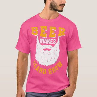 Camiseta Cerveza hace que la barba crezca un regalo diverti