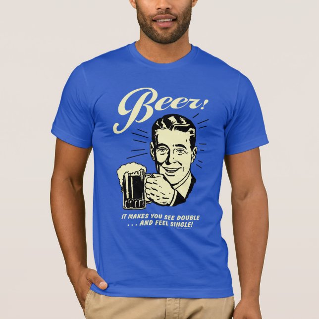 Camiseta Cerveza: Hace que veas doble (Anverso)