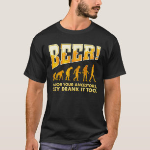 Camiseta Cerveza honra a tus antepasados amantes de la cerv