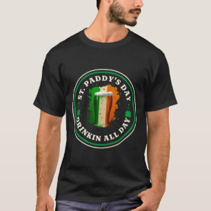 Camiseta Cerveza Irlandesa Bandera de Irlanda Día de San Pa