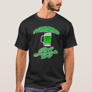 Camiseta Cerveza irlandesa es Día de la Cerveza Verde Feliz