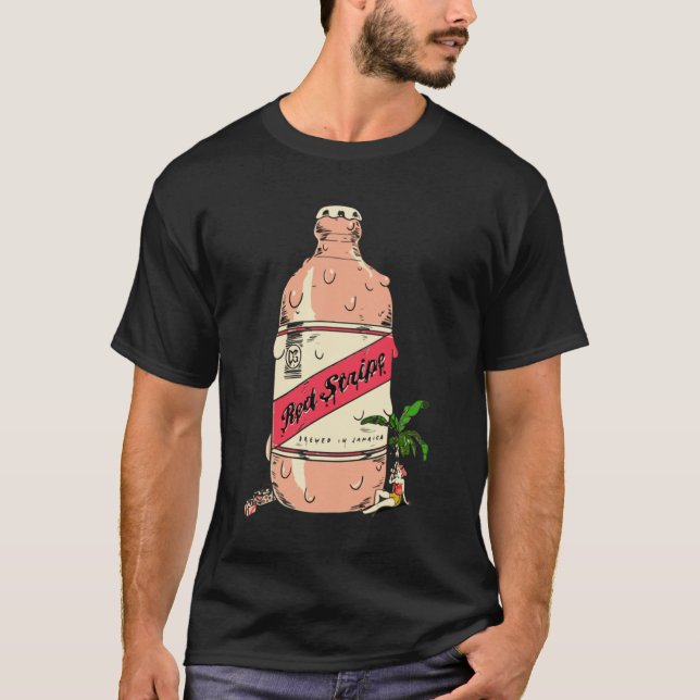 Camiseta Cerveza jamaiquina de banda roja  (Anverso)