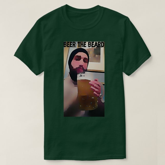 Camiseta cerveza la barba (Diseño del anverso)