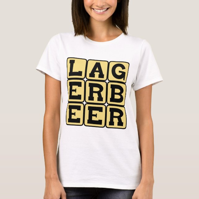 Camiseta Cerveza Lager, Tipo de Ale (Anverso)