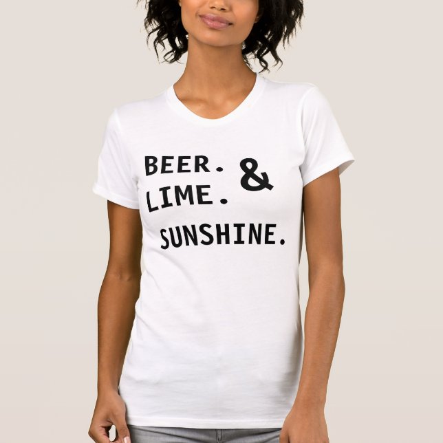 Camiseta Cerveza. Lima. Sol. (Anverso)
