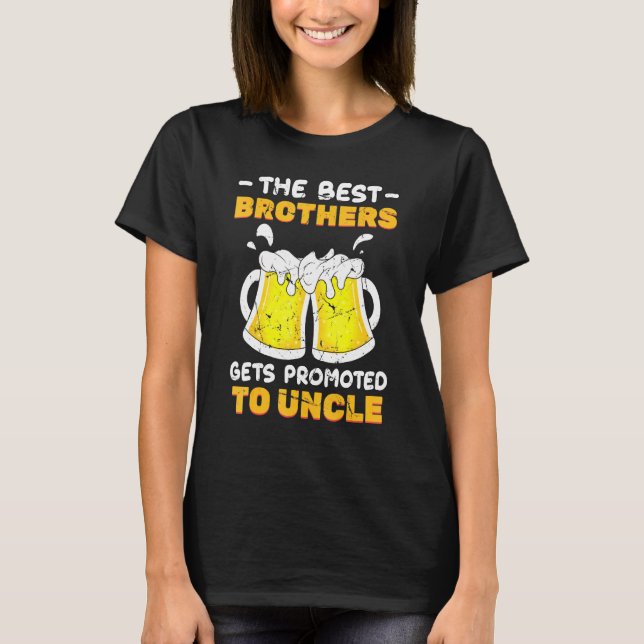 Camiseta Cerveza Los Mejores Hermanos Se Promocionan Al Tío (Anverso)