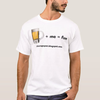 Camiseta Cerveza más mí diversión de los iguales