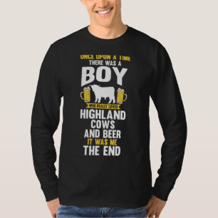 Camiseta Cerveza Masculina Y Vacas Altas