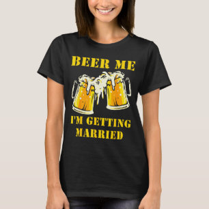 Camiseta Cerveza Me Caso Fiesta de Soltero del Novio Divert