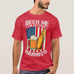 Camiseta Cerveza, me estoy casando con una novia de Groom B