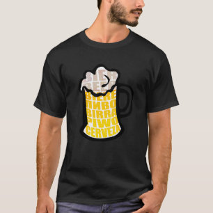 Camiseta Cerveza Mug Bebe Espuma Cerveza Cerveza Cerveza Ce