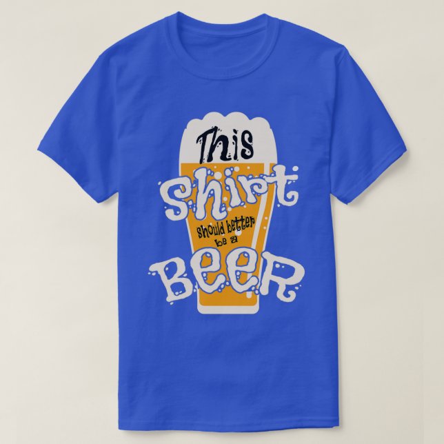 Camiseta Cerveza Mug con cita de cerveza (Diseño del anverso)