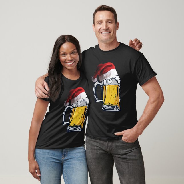 Camiseta Cerveza Navidad de Santa Hat (Unisexo)