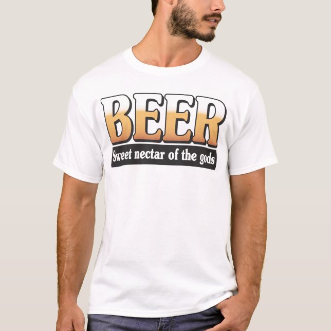 Camiseta Cerveza… Néctar dulce de dioses (Anverso)