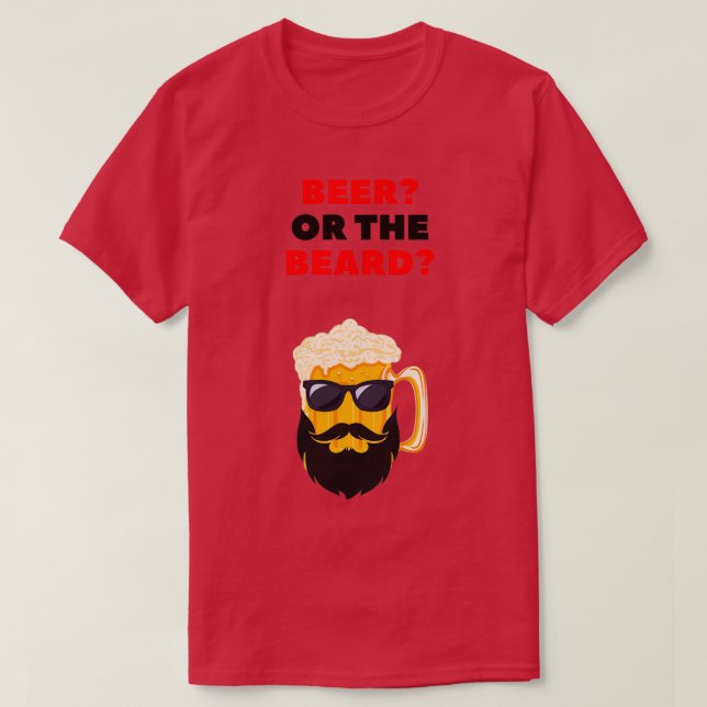 Camiseta Cerveza O Barba 2 (Diseño del anverso)