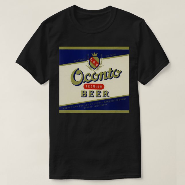 Camiseta Cerveza Oconto (Diseño del anverso)