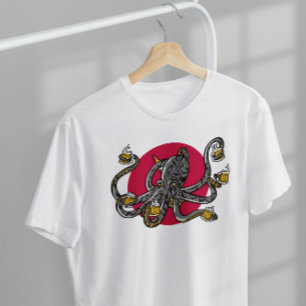 Camiseta Cerveza Octopus Sea Animal Beer