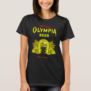 Camiseta Cerveza Olympias Impresora Retro Esencial Para Hom