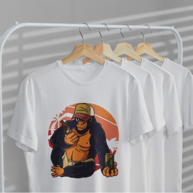 Camiseta Cerveza para beber gorila (Subido por el creador)
