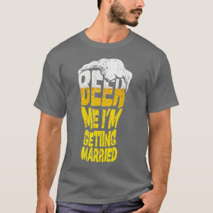 Camiseta Cerveza para mí, me estoy casando, divertido novio