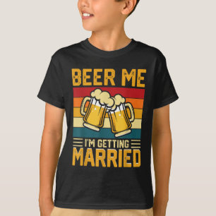 Camiseta Cerveza para mí, me estoy casando Novio Novia Desp