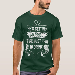 Camiseta Cerveza para mí, me voy a casar Hombres divertidos