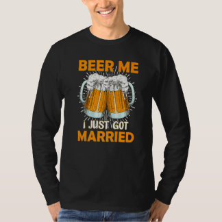 Camiseta Cerveza para mí que me acabo de casar Matrimonio