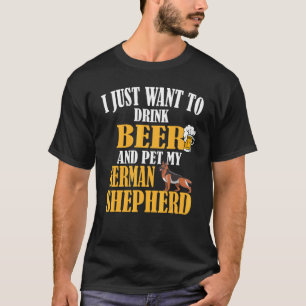 Camiseta Cerveza para perro pastor alemán