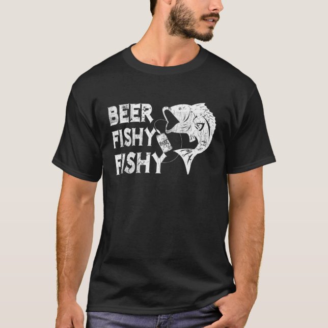 Camiseta Cerveza pescado pescado Cerveza Lúpulo Ropa Cervec (Anverso)