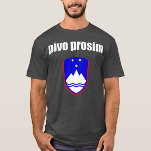 Camiseta Cerveza Pivo Prosim Por Favor En Eslovenia Esloven