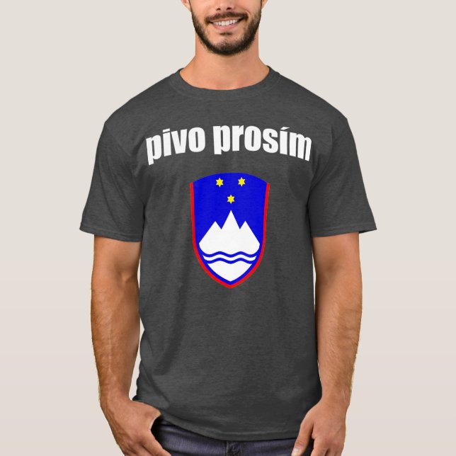 Camiseta Cerveza Pivo Prosim Por Favor En Eslovenia Esloven (Anverso)