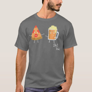 Camiseta Cerveza Pizza Mejor Buds Vestido Cuidada Comida Fá